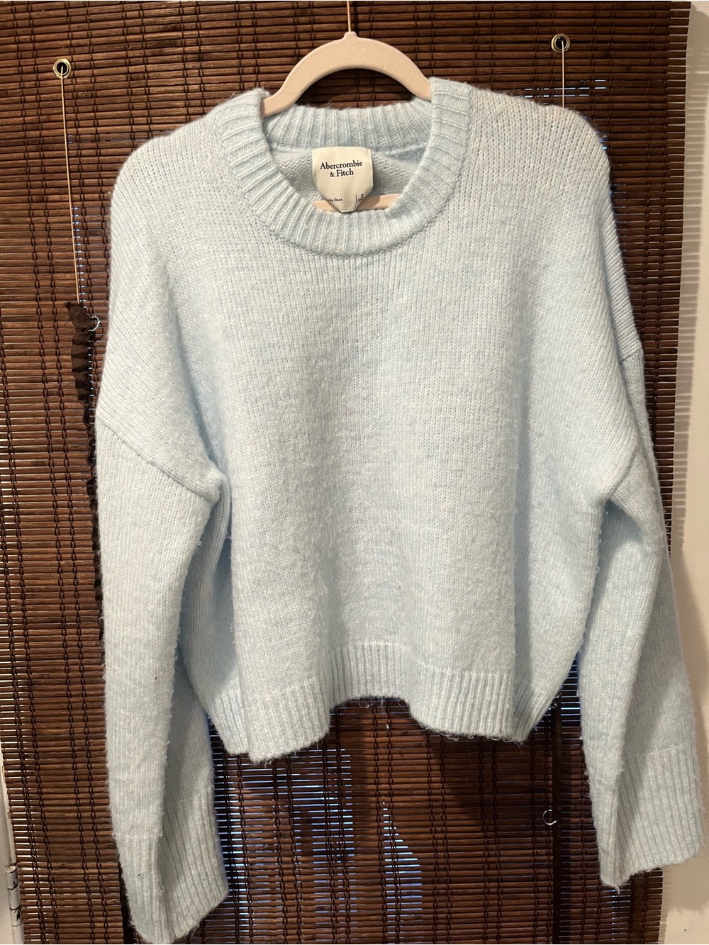 Abercrombie & Fitch Pale Blue Crewneck Sweater
